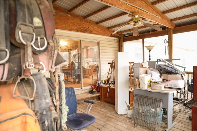 25125 Ash Dr, Grovespring, MO 65662 - storage area with ceiling fan