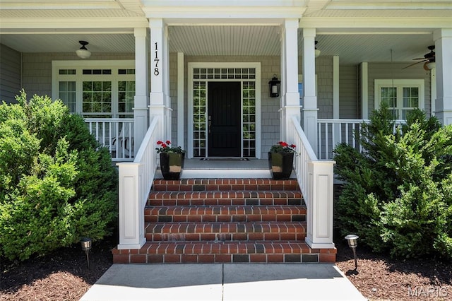 1178 Turnberry Dr, Innsbrook, MO 63390 - view of exterior entry featuring covered porch