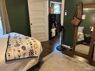7503 Urbain, Sesser, IL 62865 - bedroom with wood finished floors and baseboards