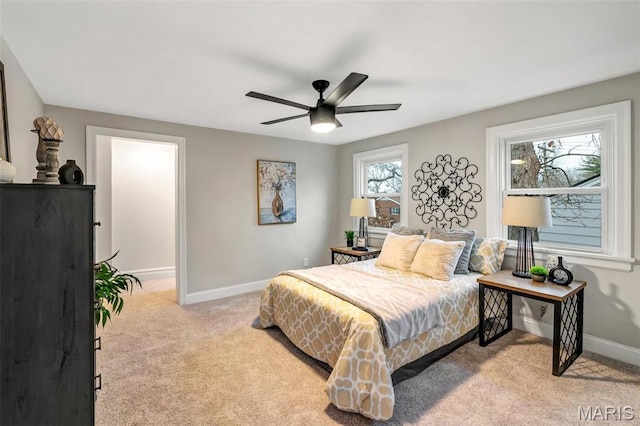 83 Chafford Woods, Saint Louis, MO 63144 - carpeted bedroom featuring baseboards and ceiling fan