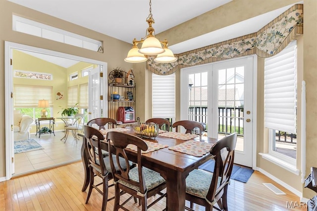 13463 Keller Ridge Cv, Saint Louis, MO 63128 - dining space featuring baseboards and light wood finished floors
