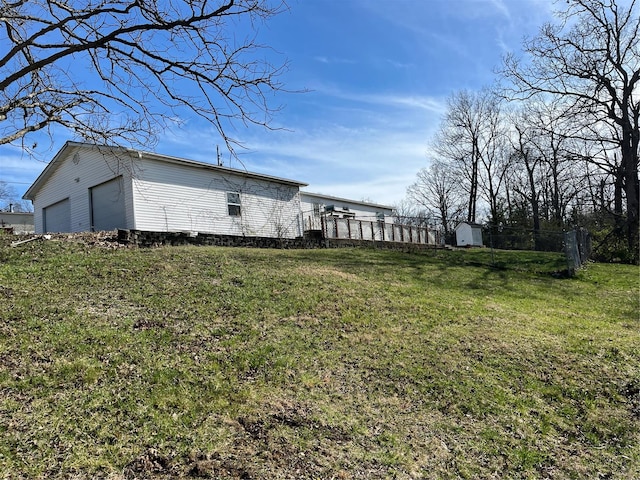 2717 Creon Ct, De Soto, MO 63020 - view of yard featuring a detached garage and an outdoor structure