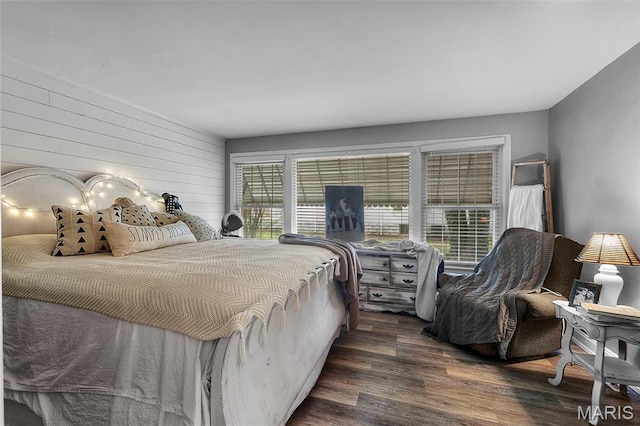 bedroom featuring wood finished floors