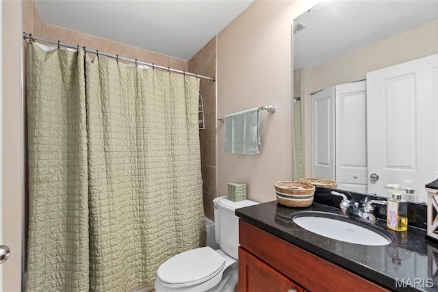 1515 Lafayette Ave Unit 316, Saint Louis, MO 63104 - bathroom with shower / bath combo, vanity, and toilet
