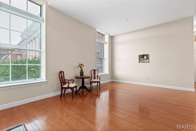 1515 Lafayette Ave Unit 316, Saint Louis, MO 63104 - sitting room with light wood-style flooring, healthy amount of natural light, and baseboards
