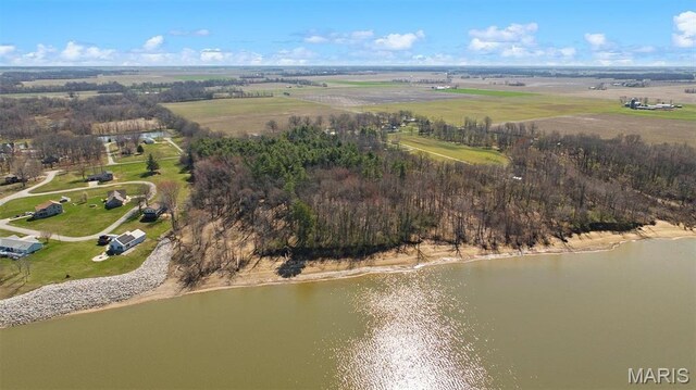 10 Mallard Dr, Carlyle, IL 62231 - aerial view of property's location with a nearby body of water and rural landscape
