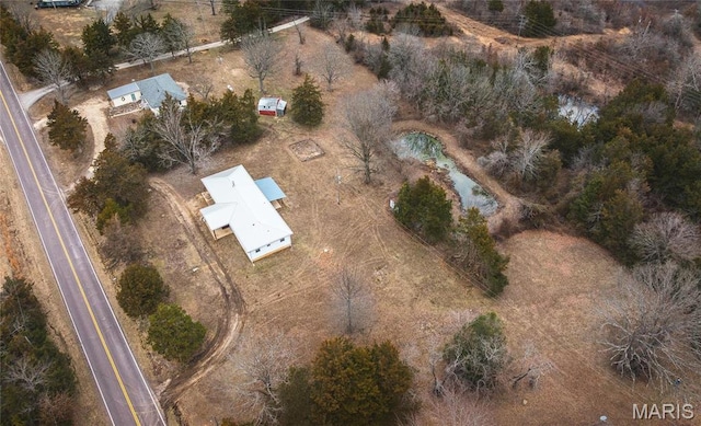 12000 State Rte E, Rolla, MO 65401 - aerial view of property and surrounding area with rural landscape