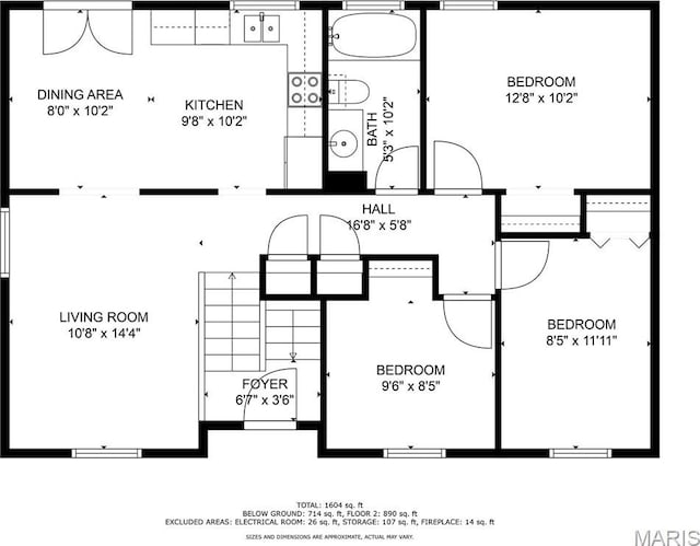 953 E 1st St, Washington, MO 63090 - property floor plan