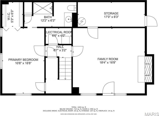 953 E 1st St, Washington, MO 63090 - floor plan / room layout