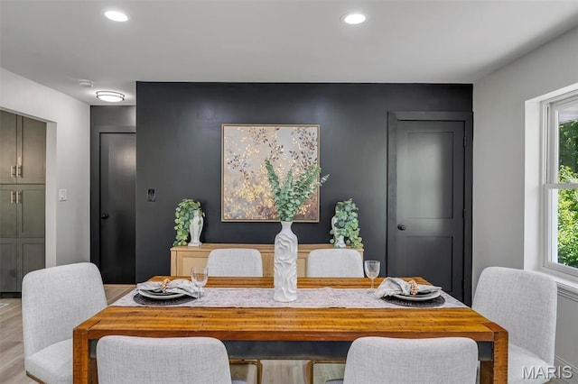 406 Meyer Ave, Saint Louis, MO 63122 - dining area featuring plenty of natural light, recessed lighting, and wood finished floors