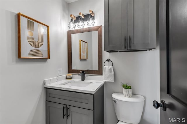 406 Meyer Ave, Saint Louis, MO 63122 - half bathroom with vanity and toilet
