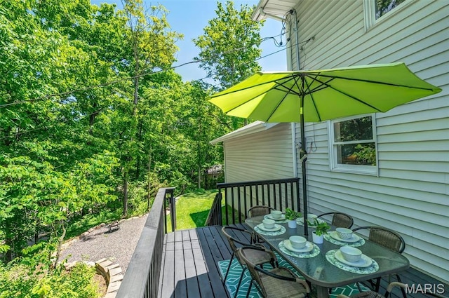 406 Meyer Ave, Saint Louis, MO 63122 - deck featuring outdoor dining space