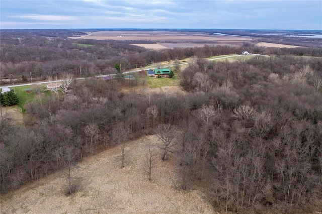 aerial overview of property's location featuring rural landscape