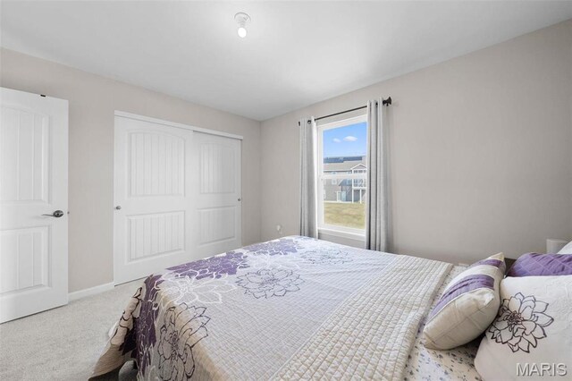 905 Sugar Pear St, Saint Charles, MO 63301 - bedroom featuring carpet floors, a closet, and baseboards