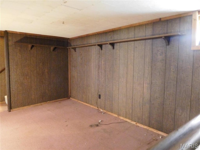 6432 Lansdowne Ave, Saint Louis, MO 63109 - basement with wood walls