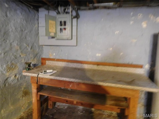 6432 Lansdowne Ave, Saint Louis, MO 63109 - unfinished basement with electric panel