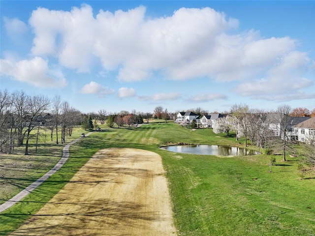 2707 Fairway Estates Dr, Wentzville, MO 63385 - view of home's community with a water view and a lawn