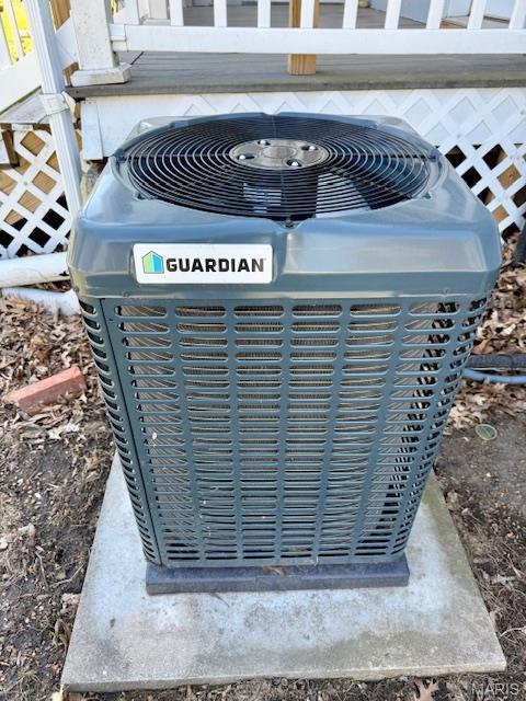 201 W Barr Ave, Jerseyville, IL 62052 - exterior view of central AC unit