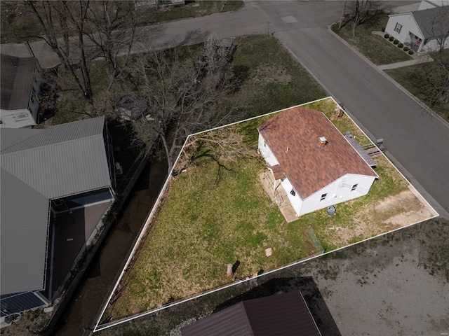 106 N A St, Cuba, MO 65453 - view from above of property with property boundaries highlighted