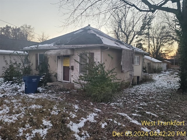 310 S Odle, West Frankfort, IL 62896 - snow covered property featuring cooling unit