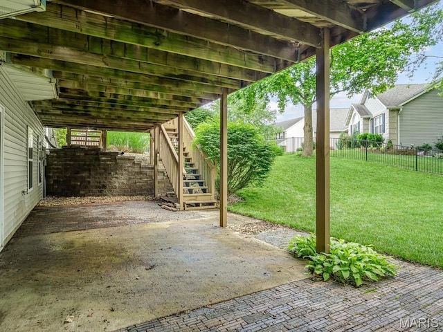 157 Knob Creek Ln, Ofallon, IL 62269 - view of patio featuring stairs