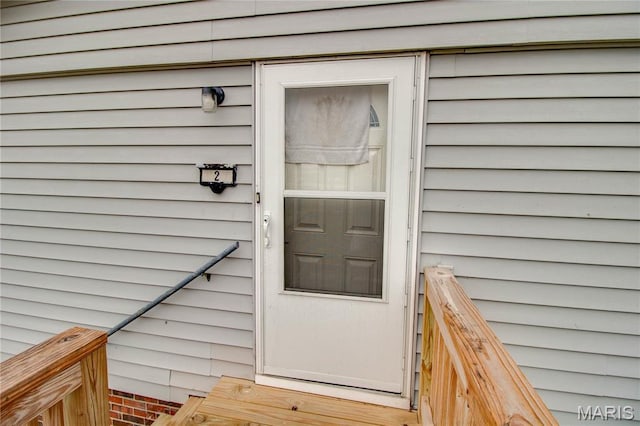 view of entrance to property