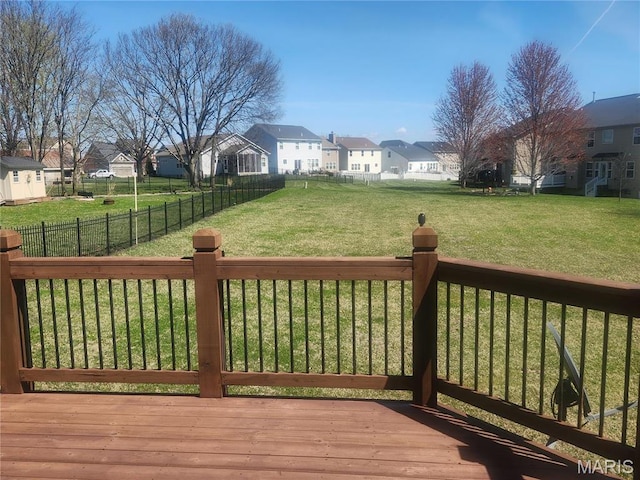 1914 Teresa Fields Ln, Lake St Louis, MO 63367 - wooden deck with a residential view