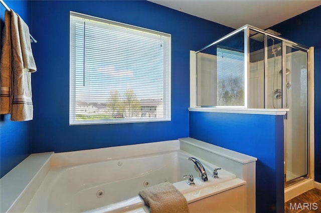 1914 Teresa Fields Ln, Lake St Louis, MO 63367 - bathroom with a shower stall and a whirlpool tub