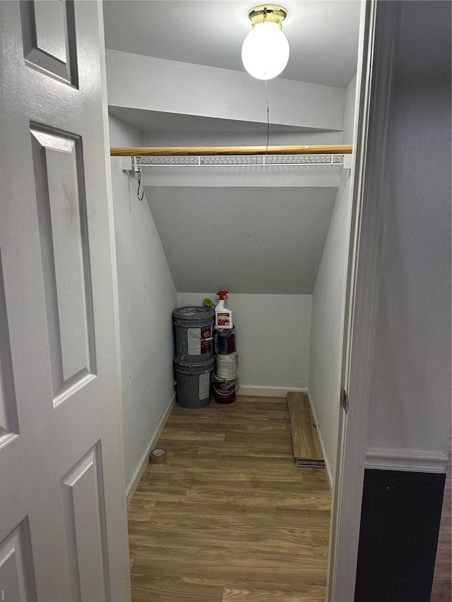 1459 Bobolink Pl, Saint Louis, MO 63144 - spacious closet with wood finished floors and lofted ceiling