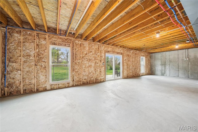 view of basement