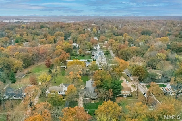 1211 S Geyer Rd, Saint Louis, MO 63122 - aerial overview of property's location featuring a heavily wooded area