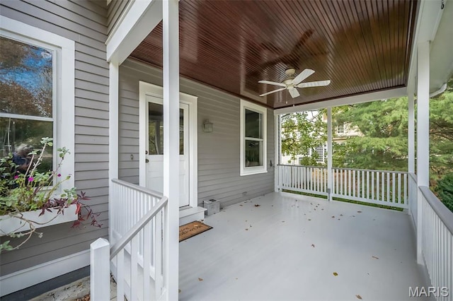 1211 S Geyer Rd, Saint Louis, MO 63122 - porch featuring ceiling fan