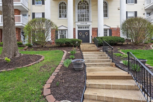 15038 Claymoor Ct Unit 2, Chesterfield, MO 63017 - view of front facade featuring brick siding