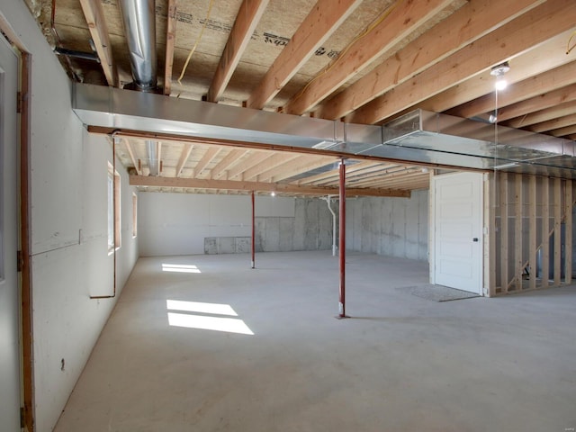 504 Timber View Ter, Hannibal, MO 63401 - view of unfinished basement