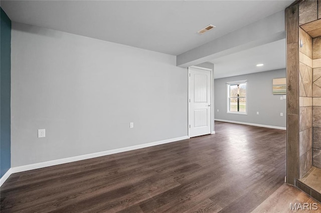 918 Fairway Dr, Union, MO 63084 - empty room with dark wood-style floors and baseboards