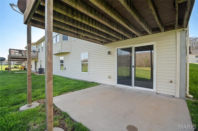 918 Fairway Dr, Union, MO 63084 - view of patio / terrace featuring central AC unit