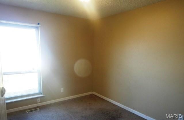 6530 Farm Pond Ct, Florissant, MO 63033 - spare room with carpet, baseboards, and a textured ceiling