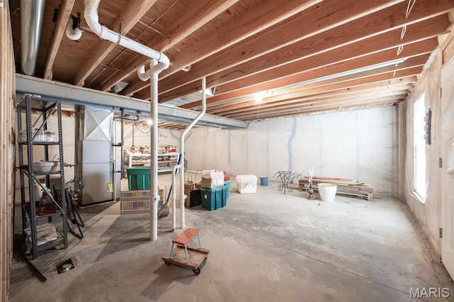 view of basement