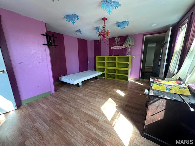 2108 Chippewa St, Saint Louis, MO 63118 - bedroom with wood finished floors and baseboards