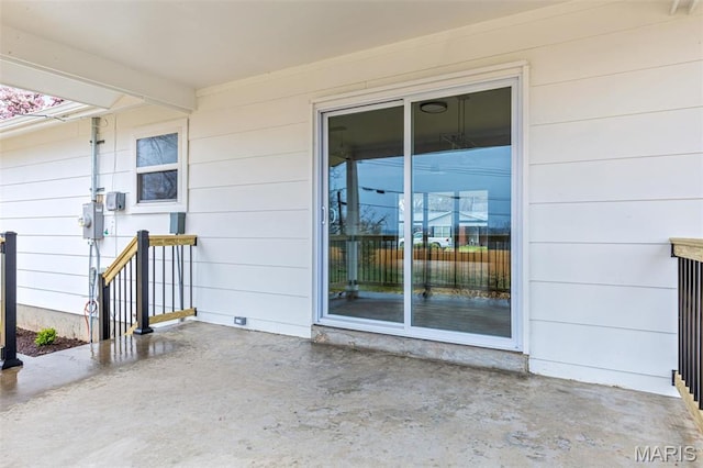 1121 E Cap Au Gris St, Troy, MO 63379 - doorway to property featuring a patio area and crawl space