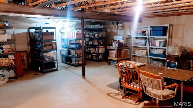 1020 White Hawk Dr, Cuba, MO 65453 - view of unfinished basement