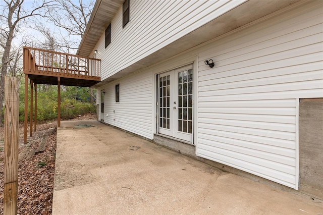1680 Neff Rd, Saint Clair, MO 63077 - view of patio / terrace with a deck and french doors