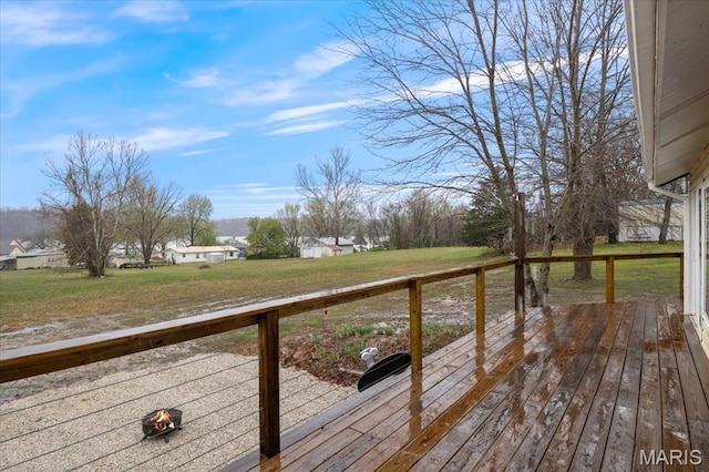 34441 Hickory Hills Rd, Mo, MO 65078 - deck with a lawn