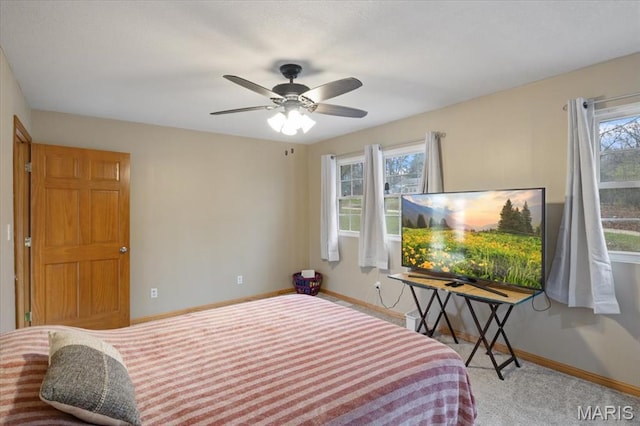 34441 Hickory Hills Rd, Mo, MO 65078 - carpeted bedroom with baseboards and ceiling fan