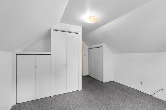 312 Bellevue St, Cape Girardeau, MO 63701 - additional living space featuring carpet flooring and vaulted ceiling