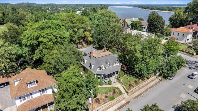 312 Bellevue St, Cape Girardeau, MO 63701 - aerial view of a nearby body of water and a forest