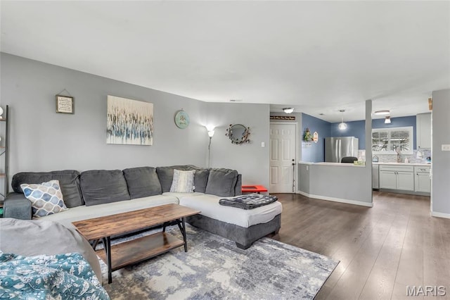 745 Sugar Glen Dr Unit 5, Saint Peters, MO 63376 - living area with wood finished floors