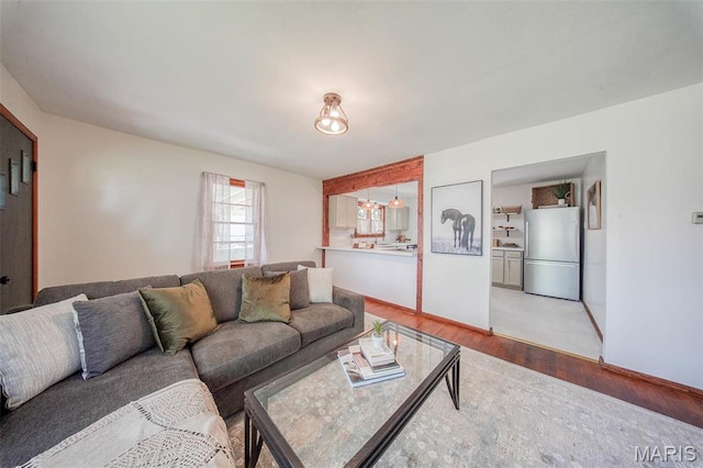 1003 S Warfel St, Salem, MO 65560 - living room with wood finished floors