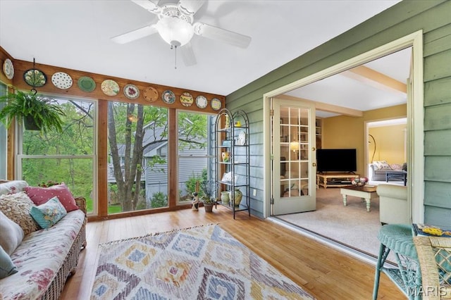 14590 Ansonborough Ct, Chesterfield, MO 63017 - sunroom featuring wood finished floors
