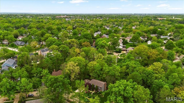 14590 Ansonborough Ct, Chesterfield, MO 63017 - bird's eye view of a heavily wooded area